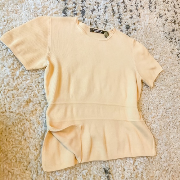 SOLD Vintage Liz Claiborne Pastel 100% Silk Top - Picture 1 of 6